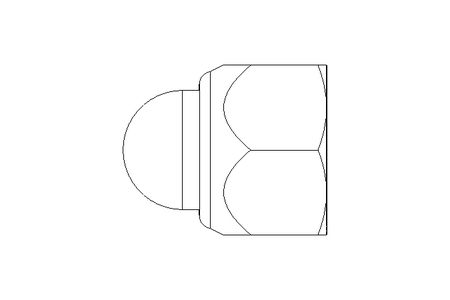 Ecrou borgne hexagonal M6 A2 DIN986