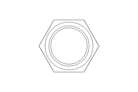 Hexagon cap nut M6 A2 DIN986