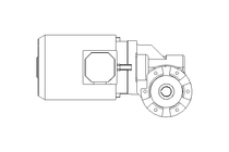 Worm gear motor 0.55kW 56 1/min