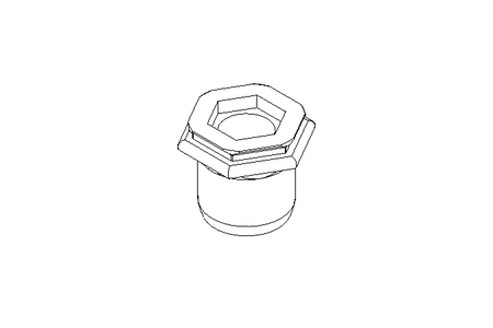 Tuerca remachable ciega M5x7x12 A2