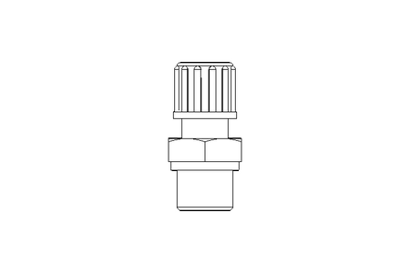 Einschraubverschraubung 3/8" 6x8 PVDF