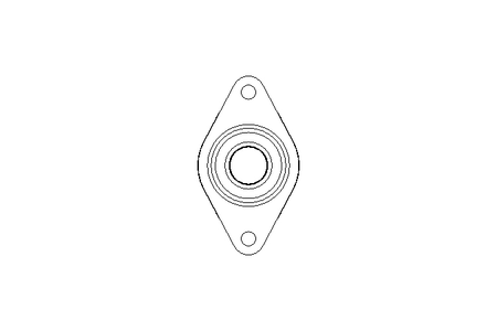 Flange bearing PCJT N-FA125.8 30x80x35.7