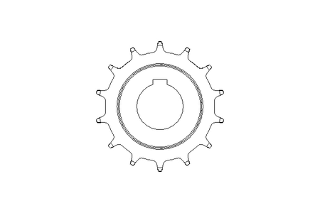 Kettenrad DB40,35 B38 Z14