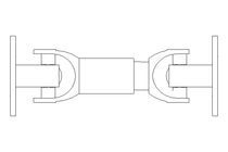 Eixo articulado D=90 L1=235 L2=275