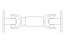 Eje articulado D=90 L1=250 L2=290