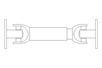 Universal joint shaft D=90 L1=290 L2=375