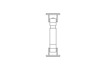 Universal joint shaft D=90 L1=280 L2=320