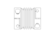 Metallbalgkupplung BKL 4,5Nm 16 - 10