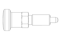 Rastbolzen D4 M8x1 Niro