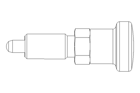 Rastbolzen D4 M8x1 Niro