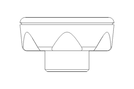 Sterngriff E45 M6x12