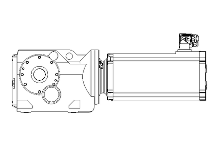 Bevel geared motor 18.7 Nm