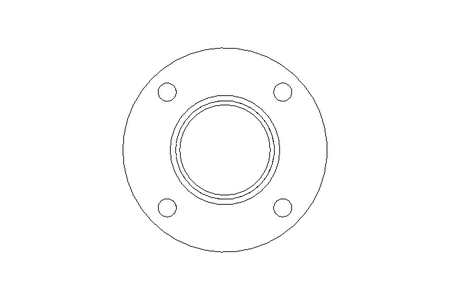 Steril-Flansch DN 40 ISO Form V 1.4539