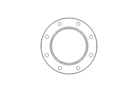 Steril-Flansch DN 100 ISO Form R 1.4539