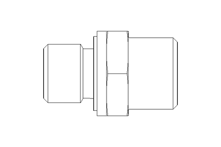 Connecting piece L 10 G1/4" St ISO8434