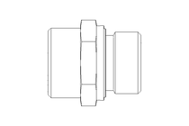 Connecting piece L 22 G3/4" St ISO8434