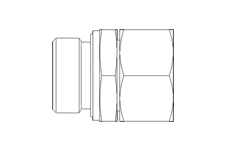 Connecting piece L 28 G1" St DIN3865