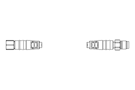 Verbindungskabel 4x0,34 mm2 0,2 m