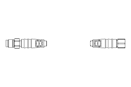 Cabo de conexão 4x0,3 mm² 0,2 m