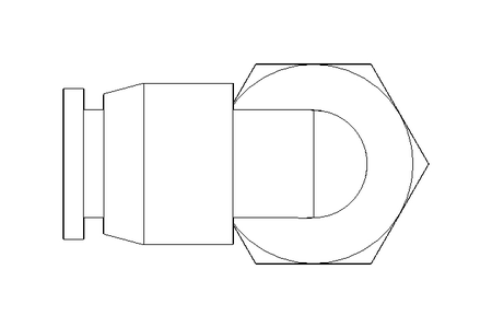 Elbow screw-in connector