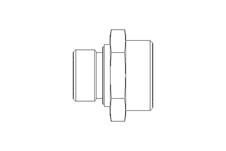 Connecting piece L 28 G3/4" St ISO8434