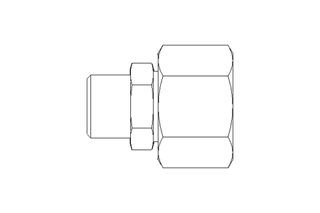 Reducing coupling L 15/10 St ISO8434