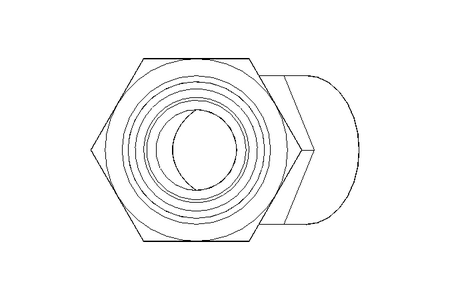Cotovelo de conex. anilha L 15 M22x1,5