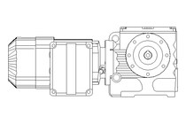 Worm gear motor 0.37kW 32 1/min