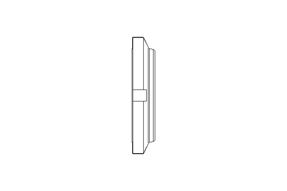 Slotted nut M45x1.5 St-Zn