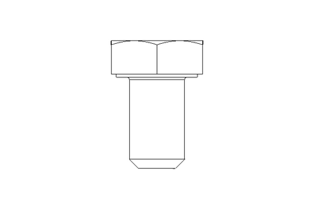 Hexagon screw M6x10 A2 70 ISO4017-KLF