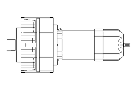 Par.shaft hel. gear motor 0.75kW 20