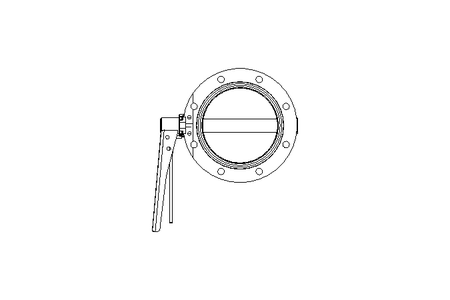 Butterfly valve B DN125 OVO MA E