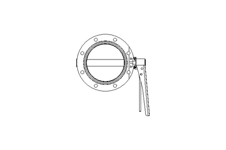 Butterfly valve B DN125 OVO MA E