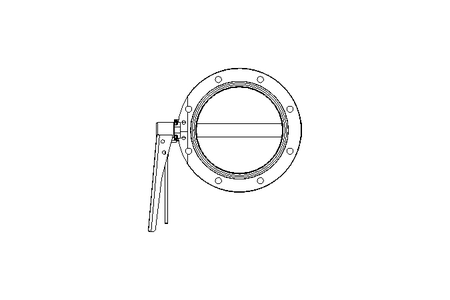 Butterfly valve B DN150 OVO MA E