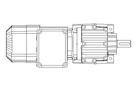 Motorid.ingranaggi cilind 0,37kW 29