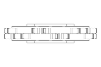 Kettenrad DB40 B19,8 Z12 POM