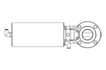 Válvula borboleta B DN040 WVM AA E