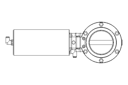 Butterfly valve B DN080 WVM AA E