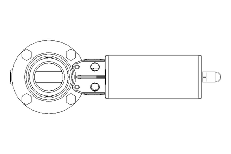 Butterfly valve B DN040 MVM NC E