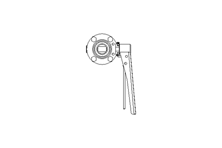 Butterfly valve B DN025 MVL MA E