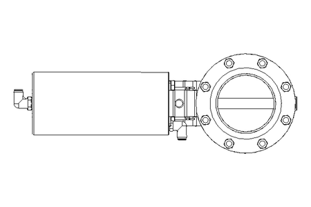 Butterfly valve B DN080 FVF AA E