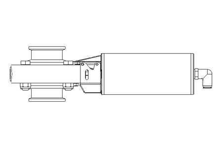 Válvula borboleta B DN040 CVC NC E