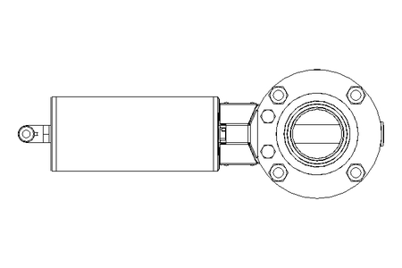 Butterfly valve B DN040 CVC NC E