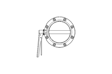 Butterfly valve B DN150 WVW MA E