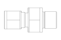 Raccordo a vite per tubo 6 G1/4" Niro