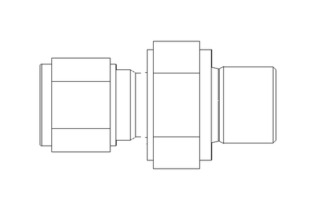 Peзьбoвoe сoeдинeниe тpуб 6 G1/4" Niro