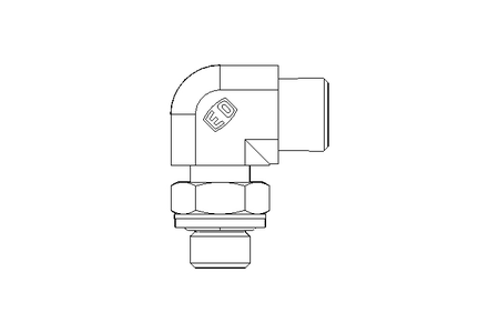 Raccord à vis coudé L 10 G1/4" Niro