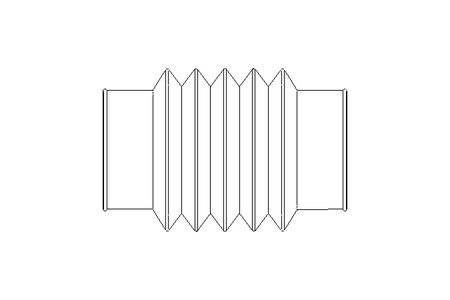 Гофрированный кожух L=88-180 d=68 EPDM