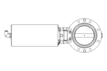 Válvula borboleta B DN080 OVO NC E D2