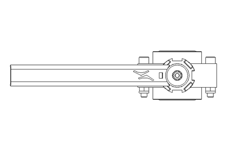 Butterfly valve B DN025 OVO MA E D2